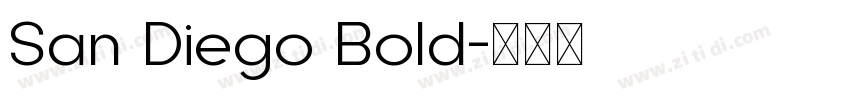 San Diego Bold字体转换
